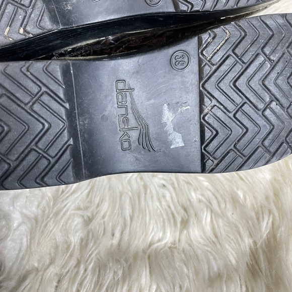 Dansko Professional Brown Tooled Floral Stamp Leather Clogs EU Size 39 US 8.5 - Picture 11 of 11